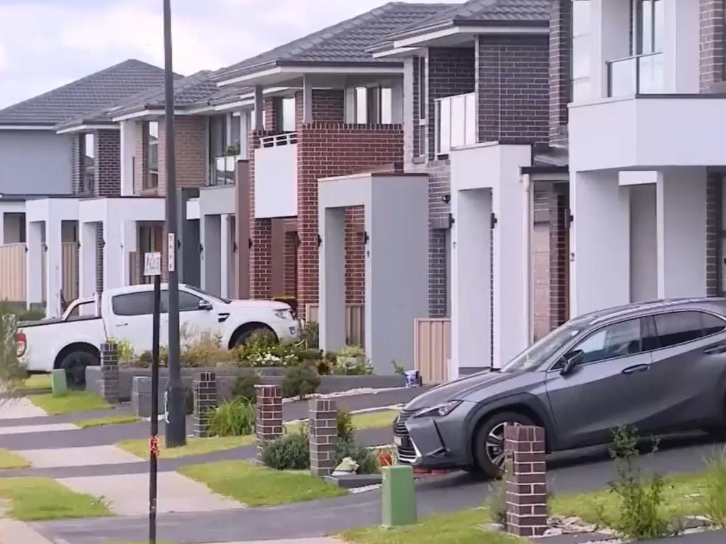 The Zammit home is surrounded. Picture: Channel 7