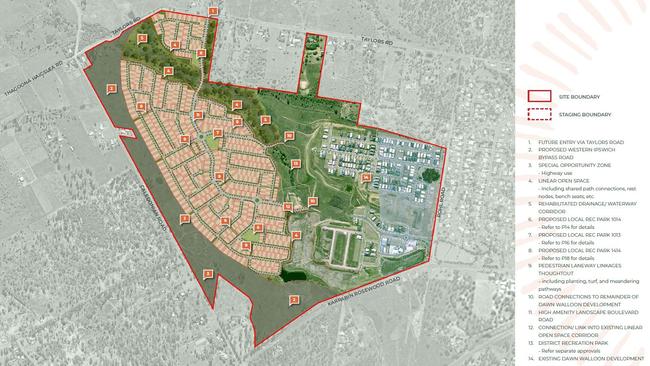 Plans for the proposed 1022 new houses in the Dawn Walloon Estate, Walloon.