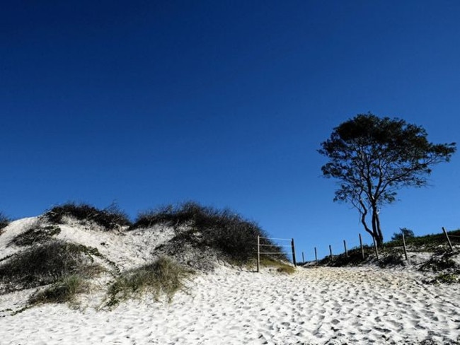 Clothing optional beach between Belongil Beach and Brunswick Heads at Tyagarah. Picture Marc Stapelberg