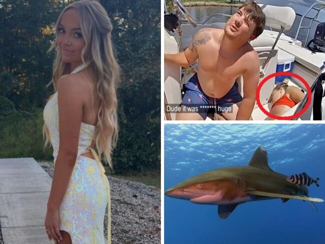 Swimming along the surface, teenager Addison Bethea was on the lookout for scallops when she felt something tugging at her leg.