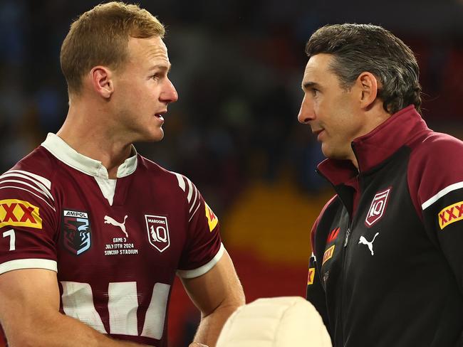 QLD Maroons coach Billy Slater is facing a future without his captain Daly Cherry-Evans. Picture: Getty Images