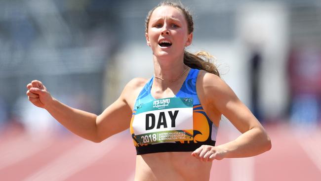 Riley Day won the 100m-200m sprint double on the Gold Coast.
