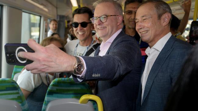 Anthony Albanese and WA Premier Roger Cook in December. Picture: Sharon Smith/NewsWire