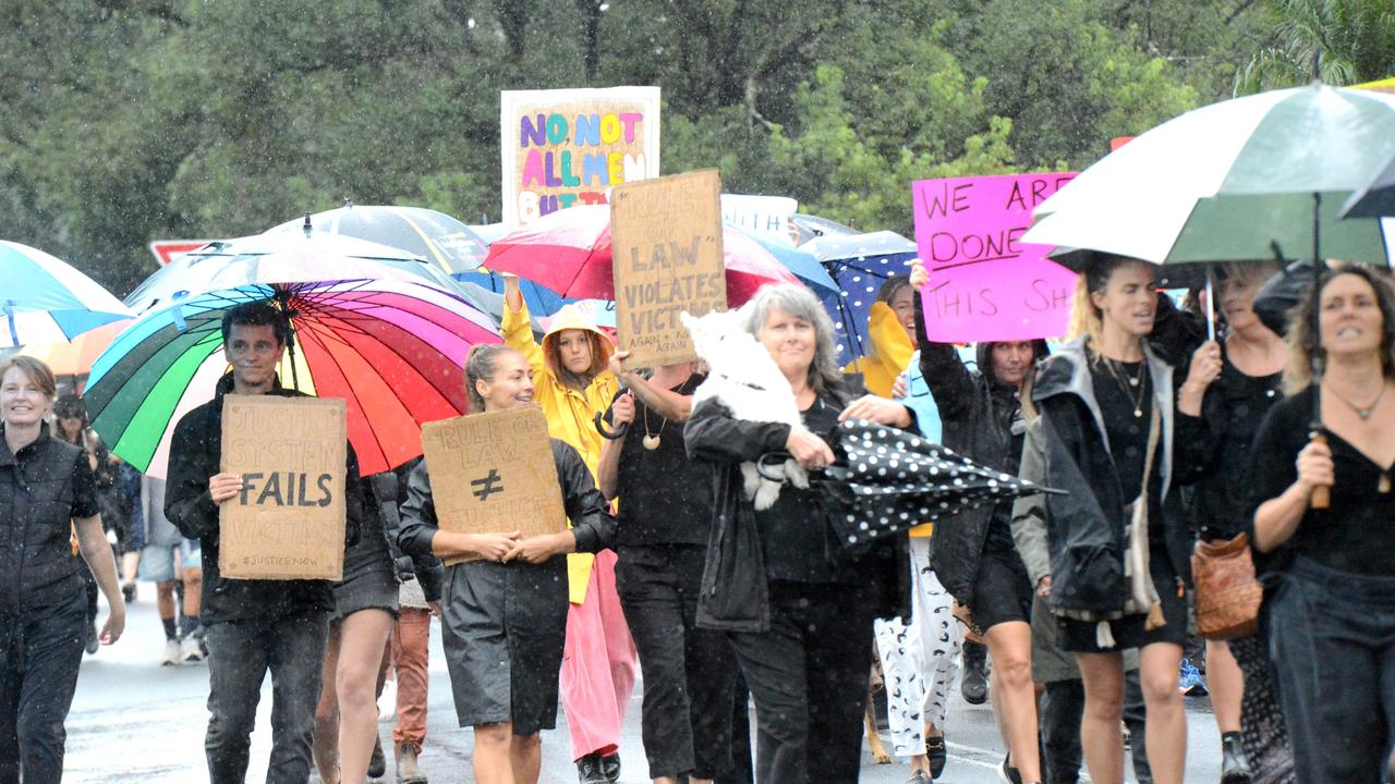 The March 4 Justice event in Mullumbimby on Monday, March 15, 2021. Picture: Liana Boss