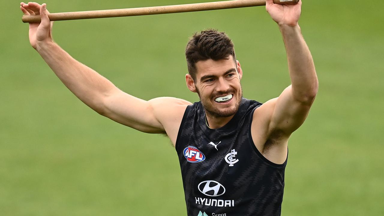 George Hewett has been a key member of Carlton’s midfield in the first two rounds. Picture: Quinn Rooney/Getty Images