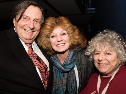 Barry Humphries, Rula Lenska and Miriam Margolyes. Picture: Hampstead Theatre