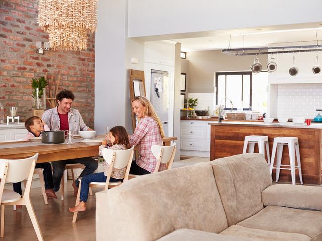 Family mealtime at home - istock