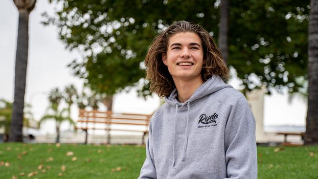 Renmark’s Nathan Woodrow has created his own business – Ryde Clothing. Picture: Zac Edmonds