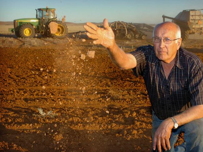 Farmer Leith Cooper on his farm located in the Jamestown district.