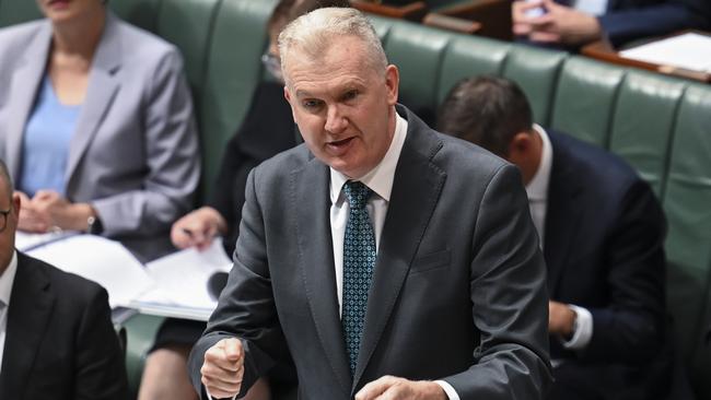 Employment and Workplace Relations Minister Tony Burke has secured crossbench support for Labor’s controversial IR bill. Picture: NCA NewsWire / Martin Ollman