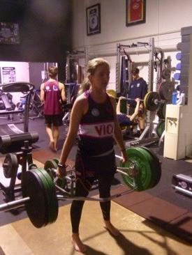 Jess Richards training at Ultimate Sports Performance. Picture: Supplied.