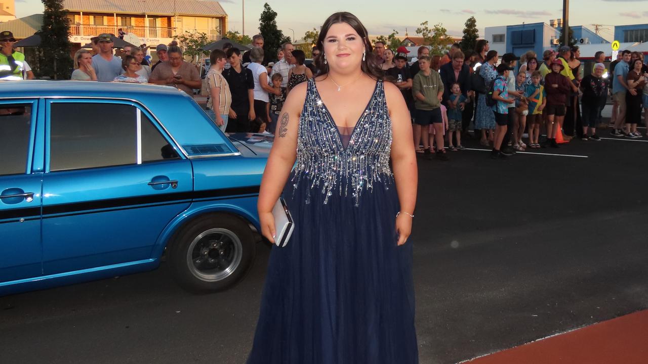 Students arriving at the Kingaroy State High School Formal at Kingaroy Town Hall on November 11.