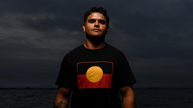 WEEKEND TELEGRAPHS SPECIAL. MUST TALK WITH PIC ED JEFF DARMANIN BEFORE PUBLISHING. Latrell Mitchell portrait. MUST CREDIT Grant Trouville