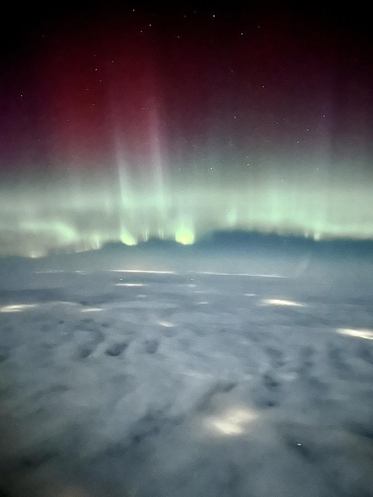 Their pilots made similar loops so everyone got a bird’s eye view. Picture: Richard K