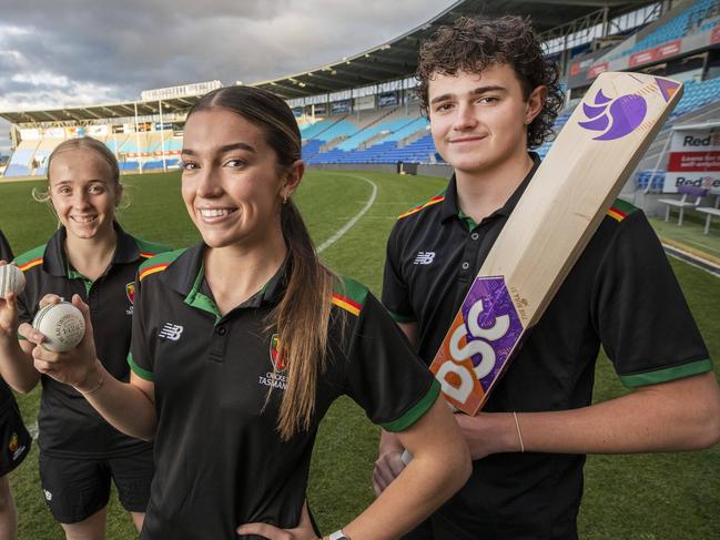 Luca Di Venuto, pictured with older sister Sophia, is looking to shine at the under-17 national championships. Picture: Chris Kidd