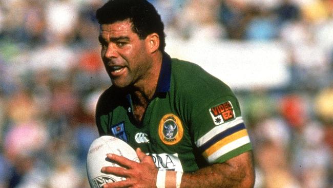 Mal Meninga in action for the Raiders.