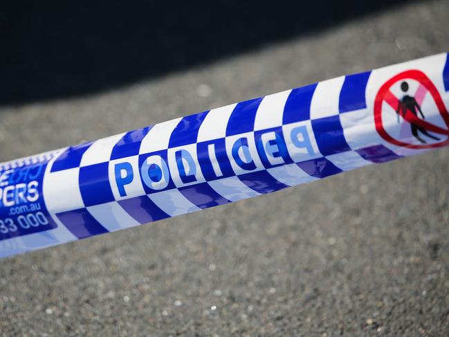 SYDNEY, AUSTRALIA - Newswire Photos - MAY 23 2023: A  general stock view of Police tape on a crime scene in Sydney.  Picture : NCA Newswire / Gaye Gerard