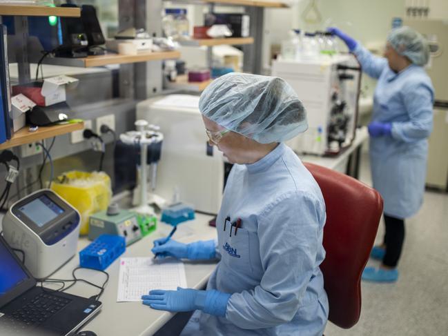 Queensland University scientists working in the lab on a “really serious” coronavirus vaccine.