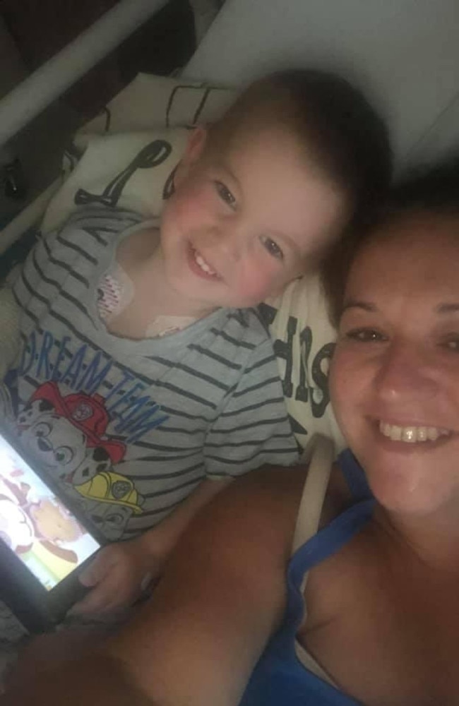 Beaconsfield mum Samantha with her son Lucas Baker who was diagnosed with viral meningitis 10 days after he was born. Picture: Contributed