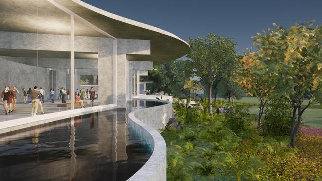 First look at a Mona-style art installation planned for the Boomerang Farm in the Gold Coast hinterland.