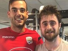 Nikola Mileusnic and Daniel Radcliffe on Instagram