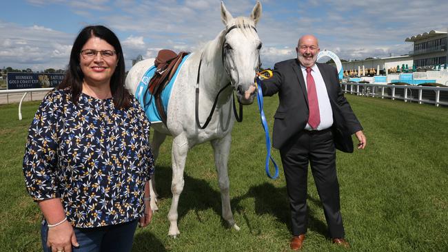 Education and Racing Minister Grace Grace, left, has been mixing her portfolios. Picture Glenn Hampson.