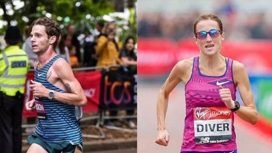 Brett Robinson and Sinead Diver have eclipsed two of Australia's longest standing athletic records in the span of five hours, as the training partners put on a true clinic in elite Marathon running