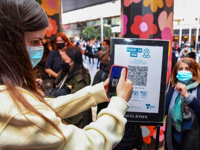 QR codes will still be used in Victoria after restrictions are eased further.