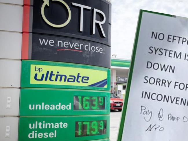 Customers at OTR have been left scrambling after a tech issue hit the chain's EFTPOS system on Thursday