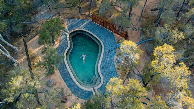 Talaroo Hot Springs communal pool. Picture: TEQ