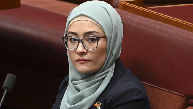 ALP senator Fatima Payman in question time on Wednesday. Picture: NewsWire / Martin Ollman