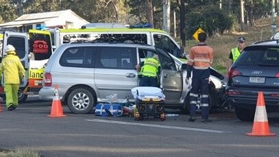 Crash at Kandanga this afternoon.