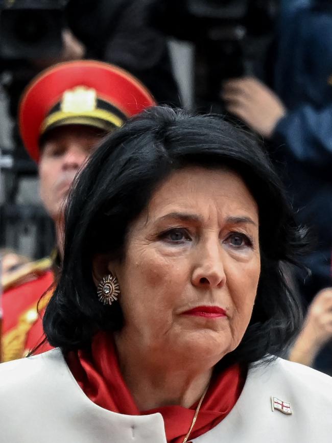 Outgoing Georgian president Salome Zurabishvili last May. Picture: AFP