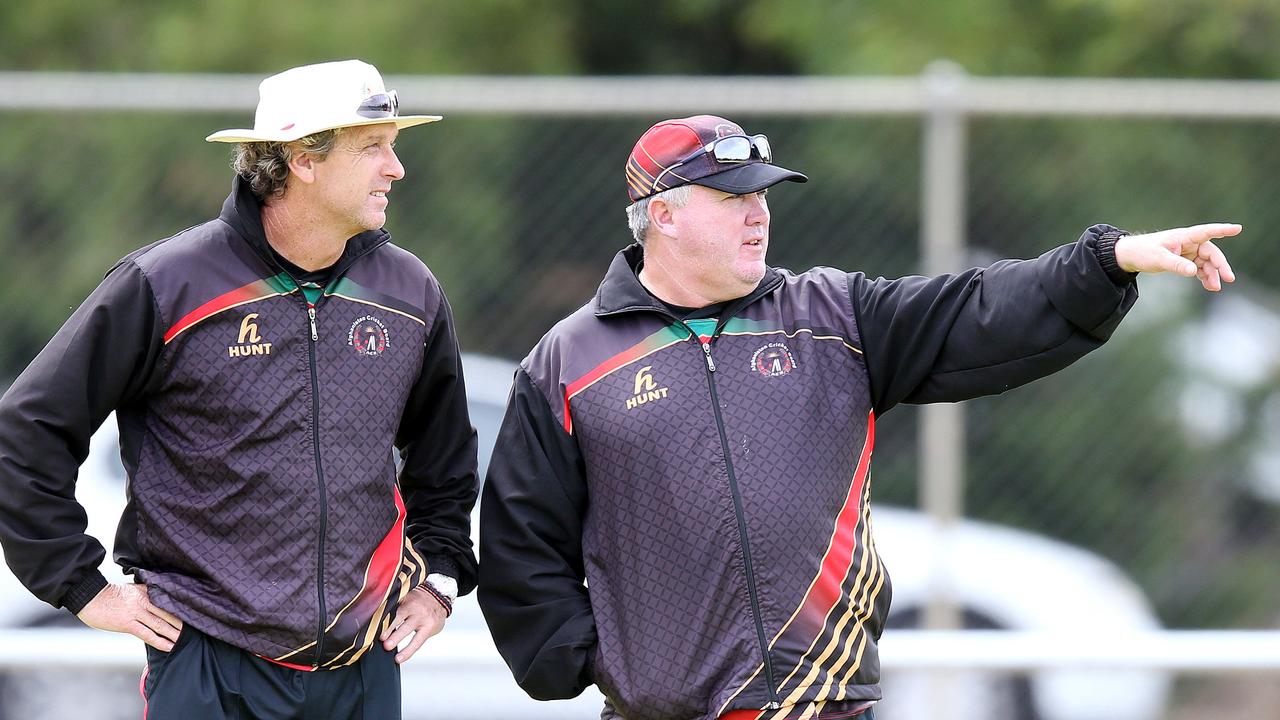 Peter Anderson (left) fears women in Afghanistan will be blamed for the Test being called off.