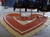 BeeHex - 3D printer for pizza. People sample the 3D printed pizza.