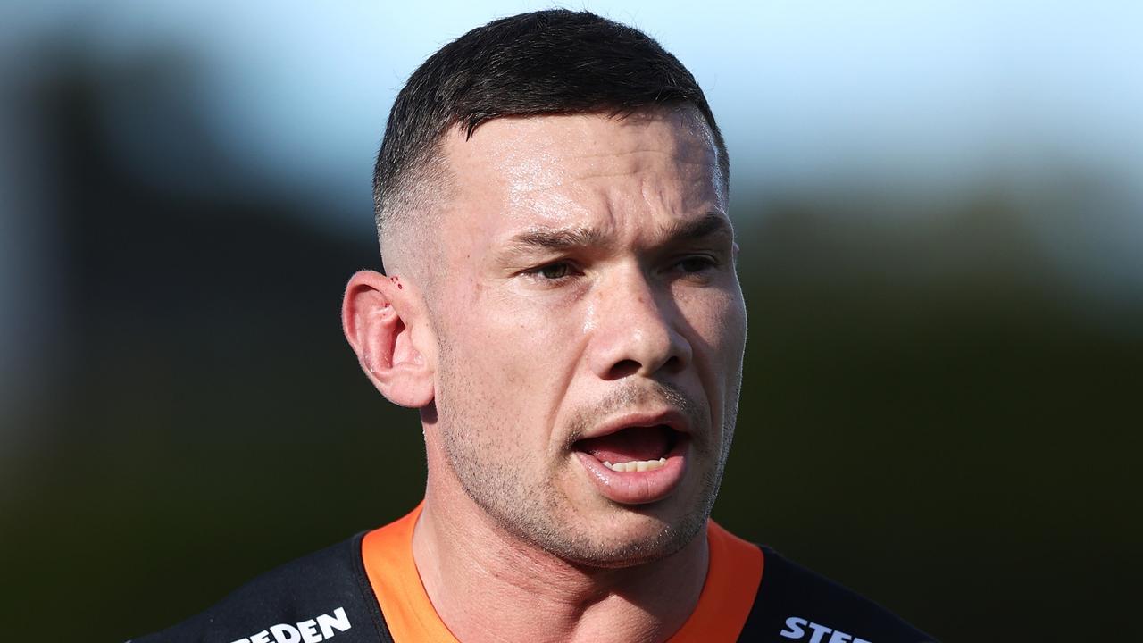 Naden was playing only his third game for the Tigers. Picture: Matt King/Getty Images)