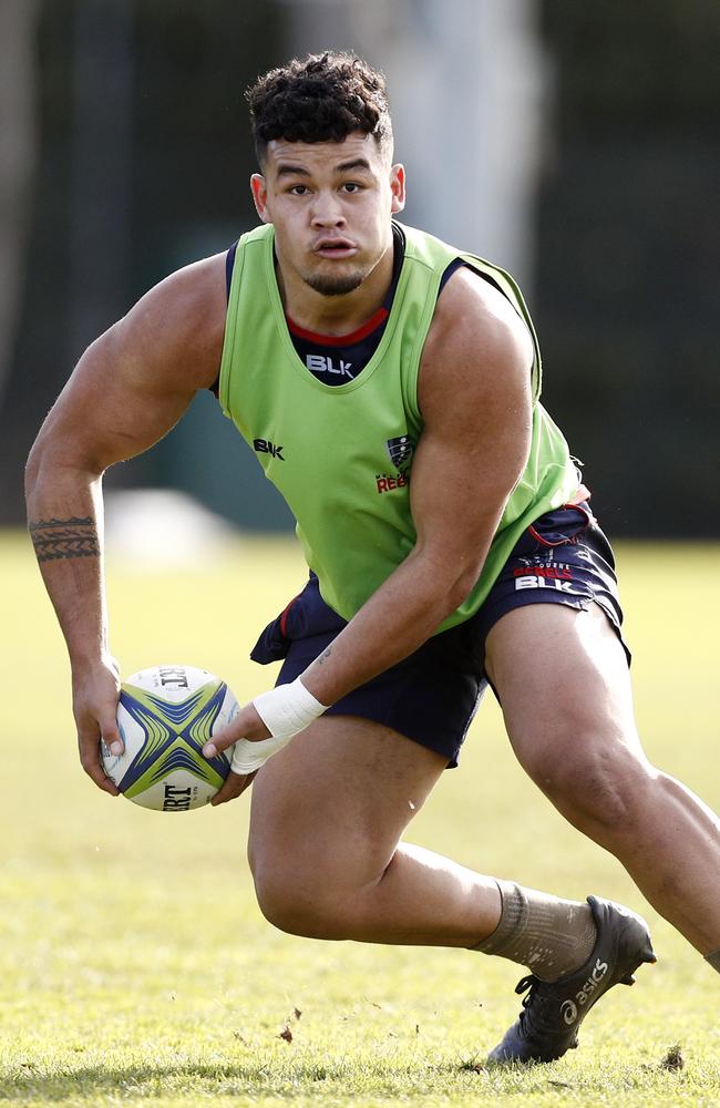 Hunter Paisami plays above his size for the Reds. Picture: AAP Image/Daniel Pockett