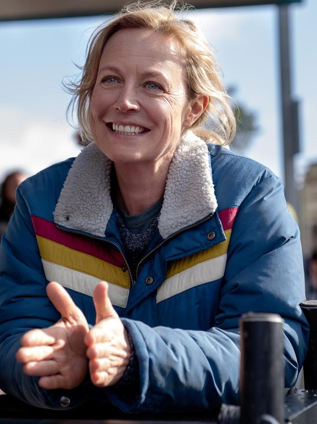 PRODUCING THE GOODS: .Marta Dusseldorp. Picture: Brook Rushton