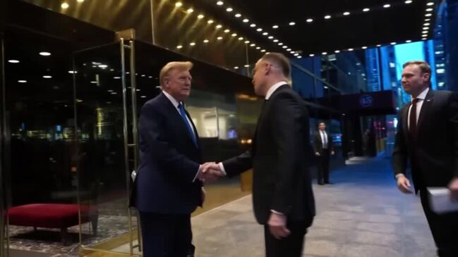 Trump meeting President Duda: 'We're behind Poland'