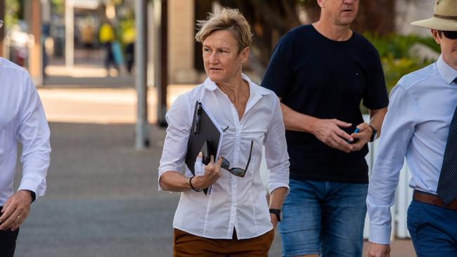 NT Children's Commissioner Colleen Gwynne outside of court.