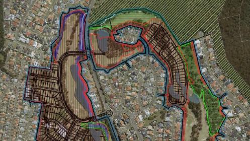 Plans which show a development proposal seeing a residential estate on the old golf course at the Arundel Hills Country Club.