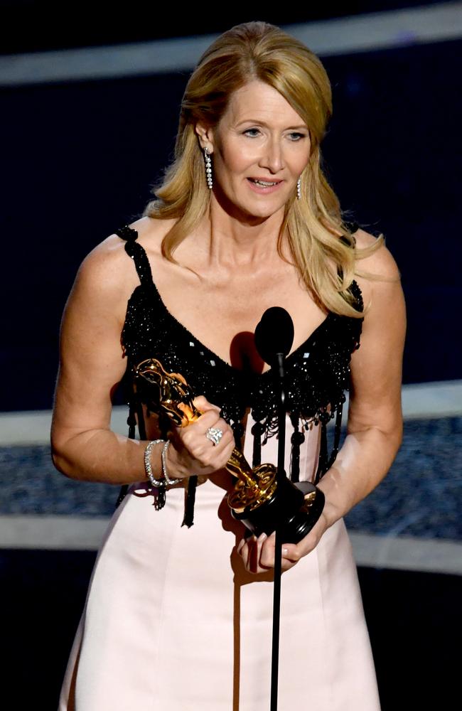 ‘This just makes me so happy.’ Oscar winner Laura Dern. Picture: Getty Images