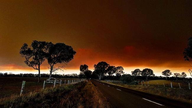 A photo taken just outside of Briagolong looking toward Dargo. Picture: Jessica Jensen from Briaglong 