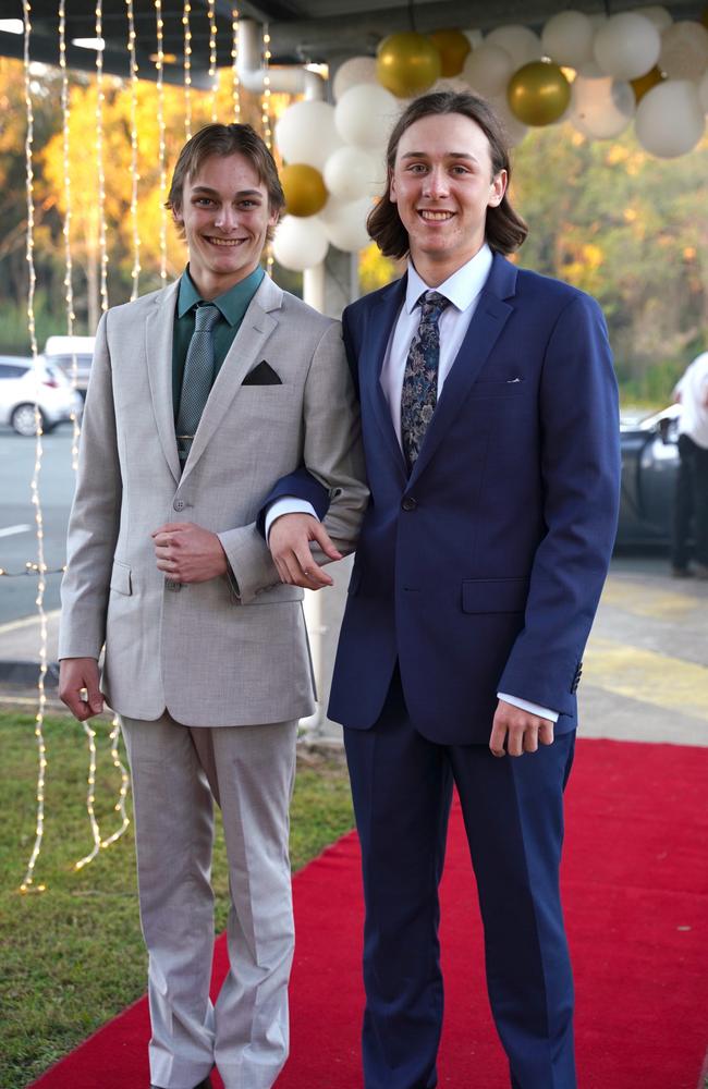 Kai and Kai at the Coolum State High School formal 2023. Pictures: contributed