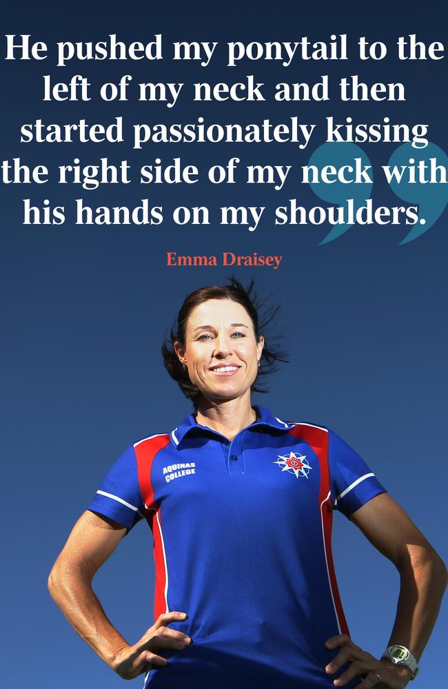 Emma Draisey says she was groomed.