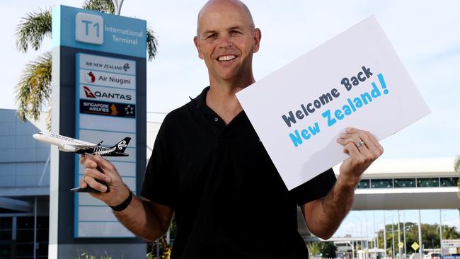 Cairns International Airport will welcome direct flights from New Zealand from Tuesday. Cairns Airport CEO Richard Barker said bookings indicated strong inbound passenger figures. Picture: Stewart McLean