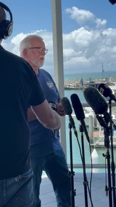 Hervey Bay Dive Centre owner Ed Gibson talking about the new artificial reef.