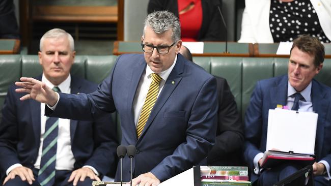 Resources Minister Keith Pitt speaks during Question Time in February. Picture: AAP Image/Lukas Coch