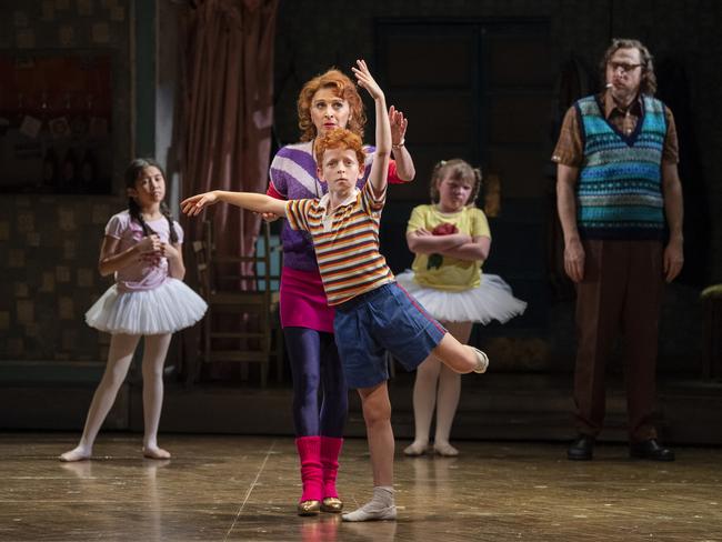 Kelley Abbey and Jamie Rogers in Billy Elliot. Picture: James D. Morgan