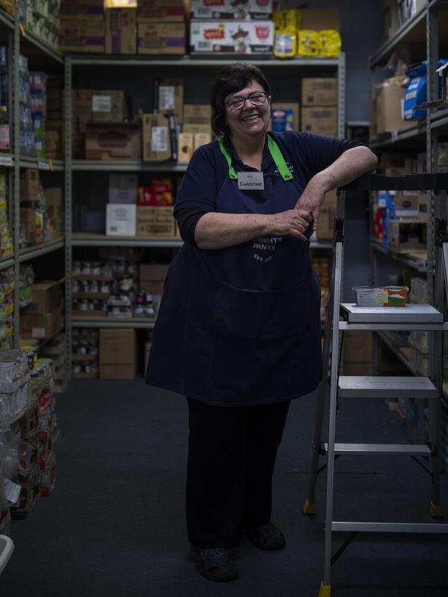 Christine Welsh, founder of the Sapphire Community Pantry, in Bega. Picture: Sean Davey